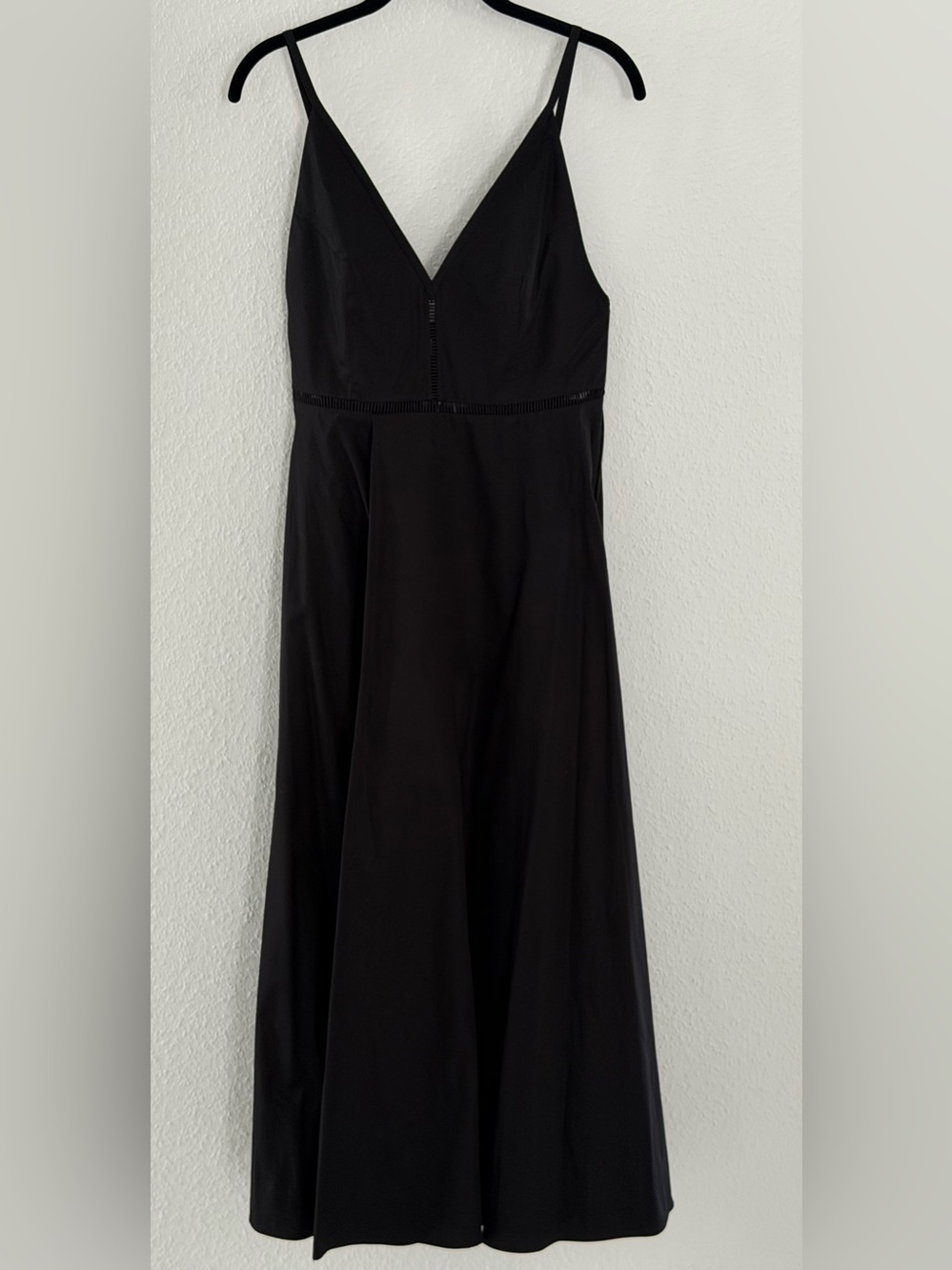 COS Black V-Neck Midi Dress - Picture 4 of 17
